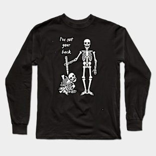 I've Got Your Back Friendship Skeleton Long Sleeve T-Shirt